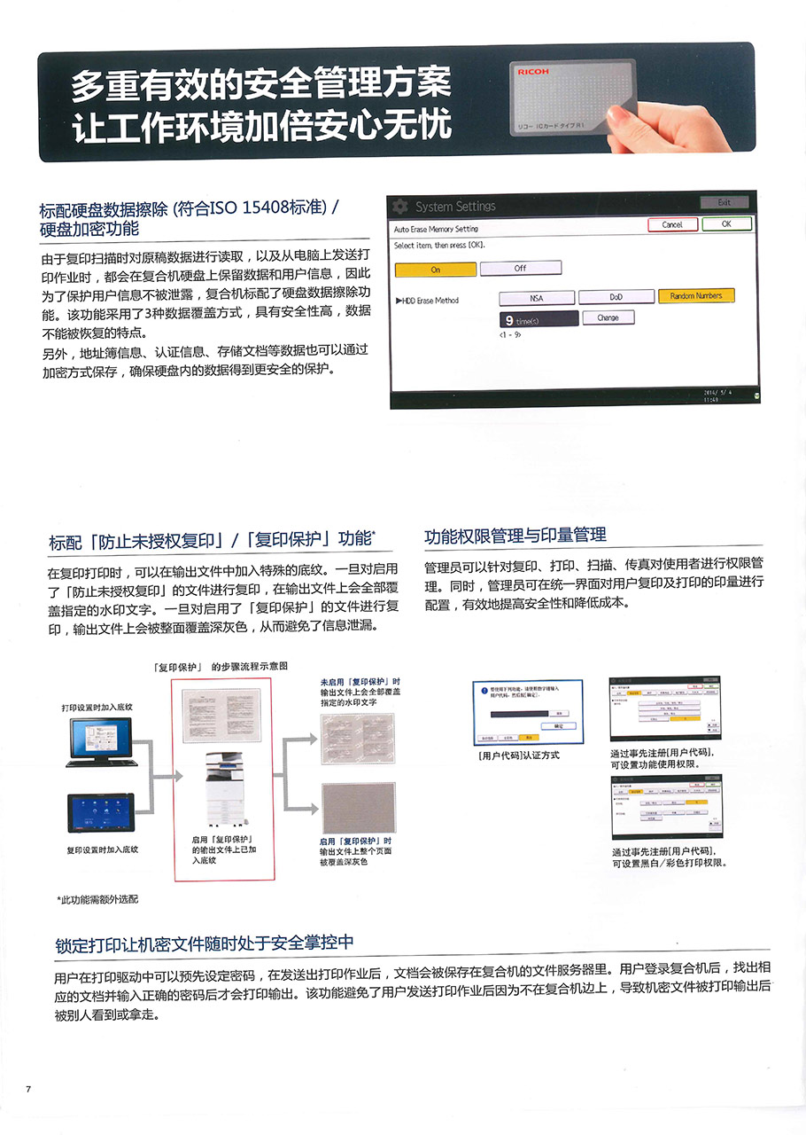 黑白多功能复合机 理光3555SP